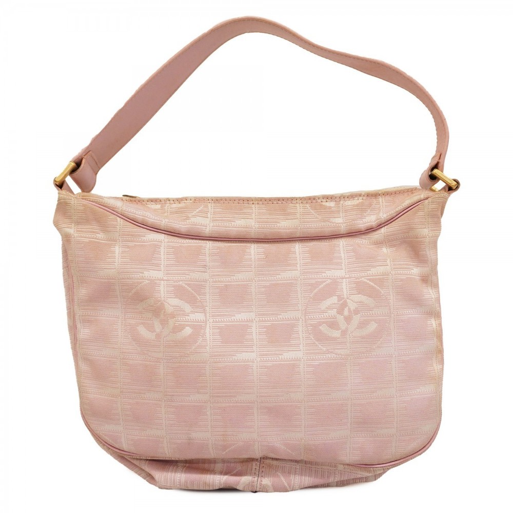 Chanel Bag Pink Shoulder Travel Nylon